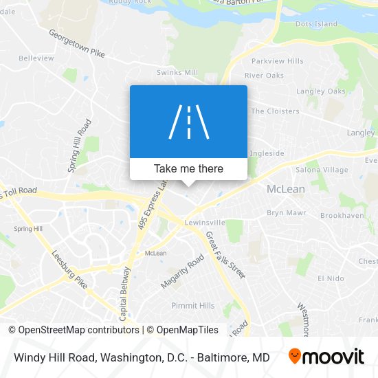 Windy Hill Road map