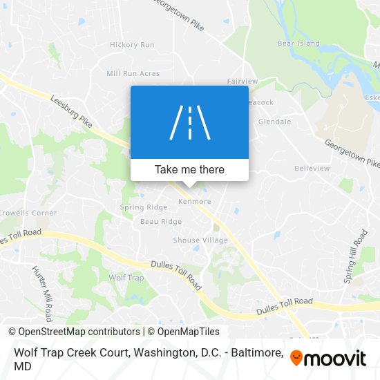 Wolf Trap Creek Court map
