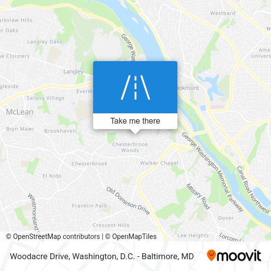 Woodacre Drive map