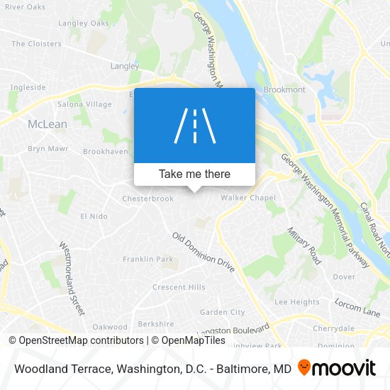 Woodland Terrace map