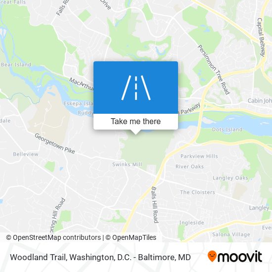 Mapa de Woodland Trail