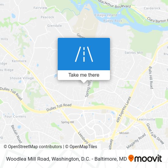 Mapa de Woodlea Mill Road