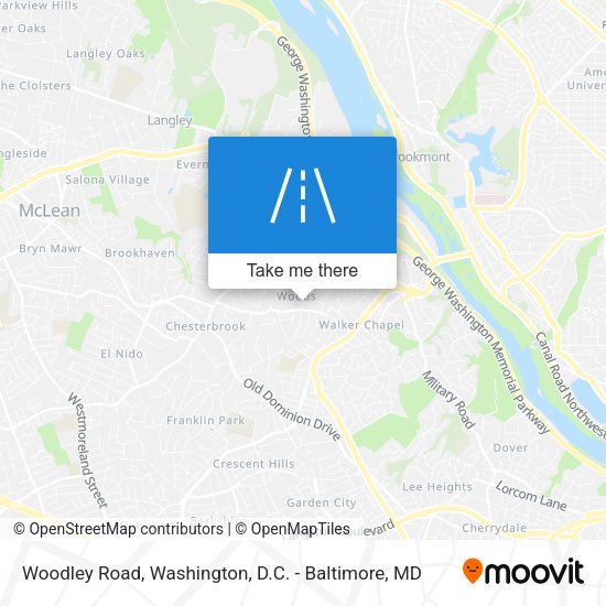 Woodley Road map