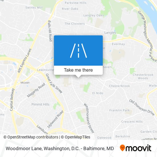 Woodmoor Lane map