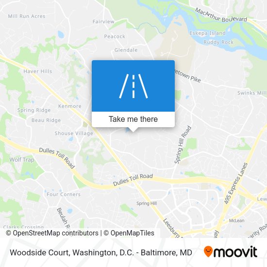 Woodside Court map