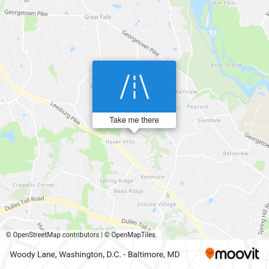 Mapa de Woody Lane