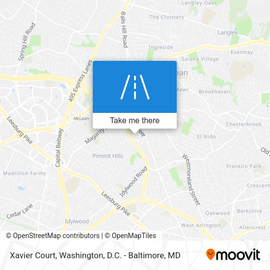Xavier Court map