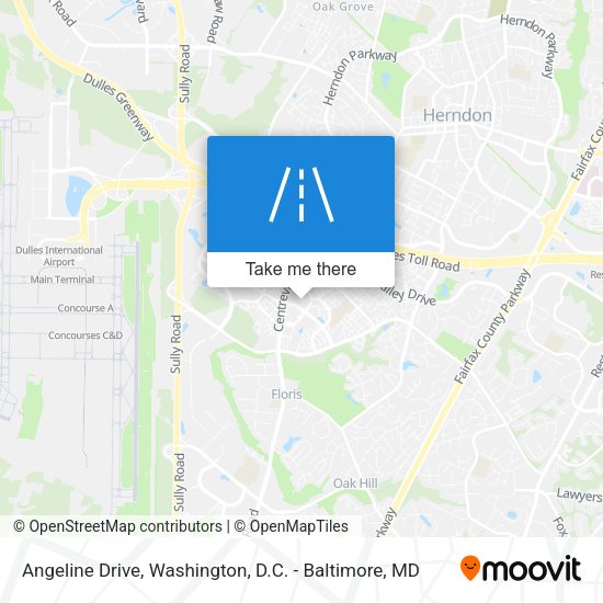 Angeline Drive map