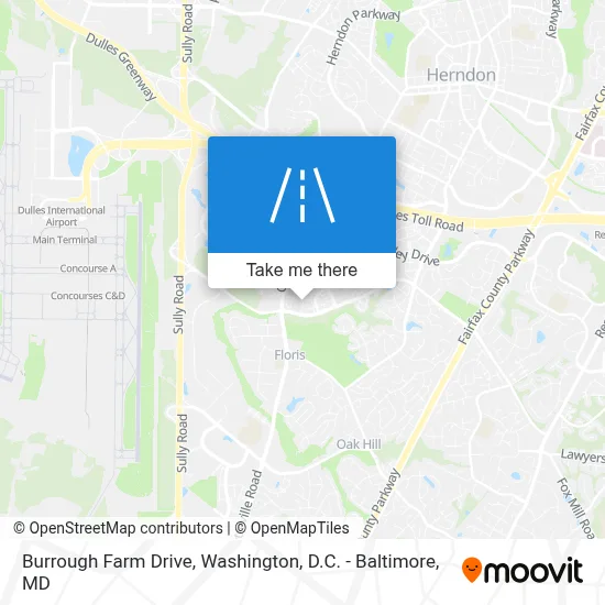 Burrough Farm Drive map