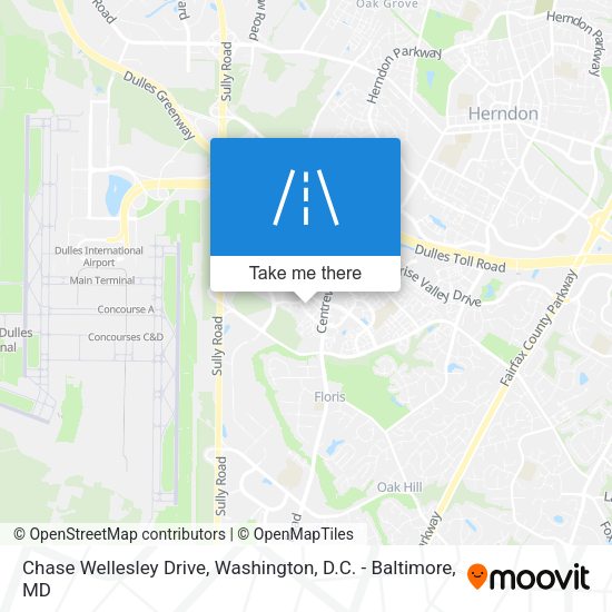 Chase Wellesley Drive map