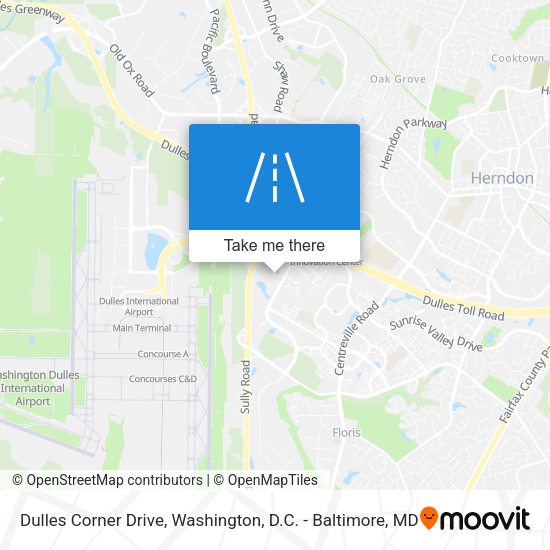 Dulles Corner Drive map