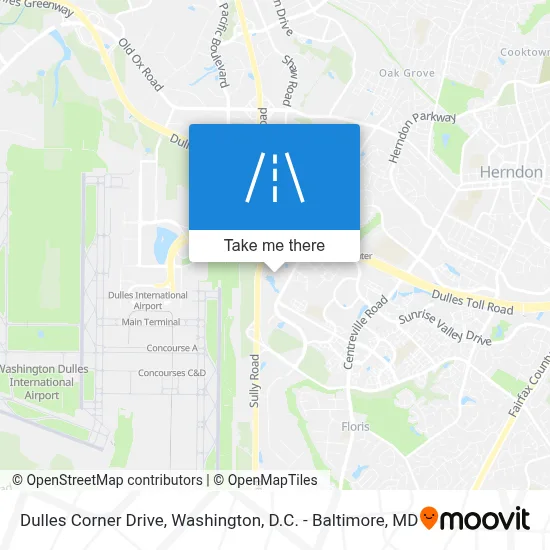 Dulles Corner Drive map
