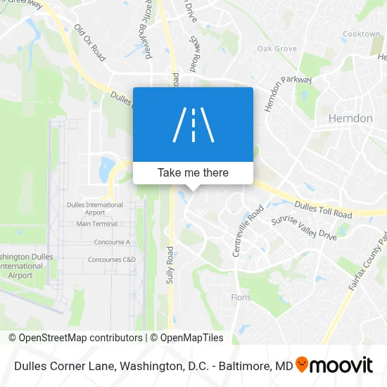 Dulles Corner Lane map