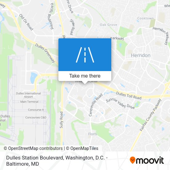 Dulles Station Boulevard map
