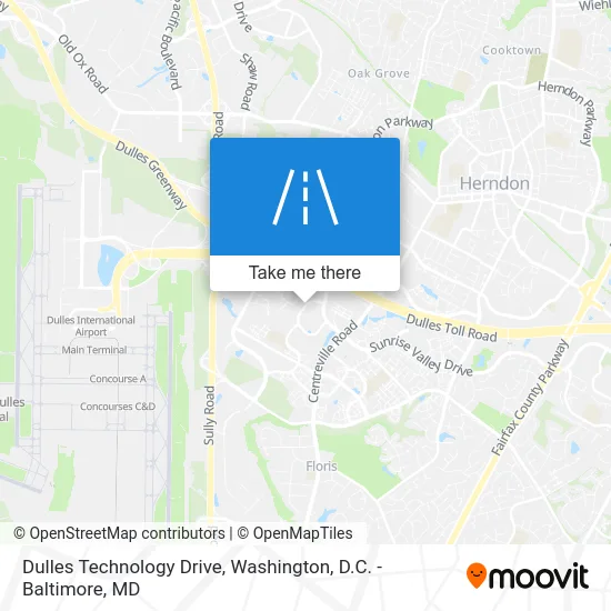 Dulles Technology Drive map