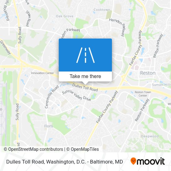 Mapa de Dulles Toll Road