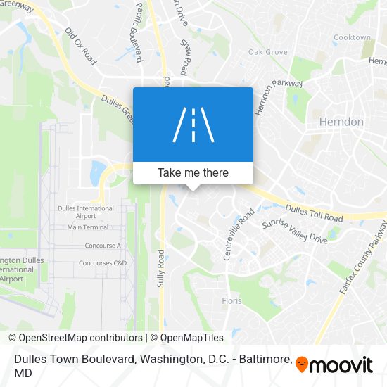 Dulles Town Boulevard map