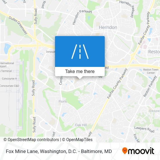 Fox Mine Lane map