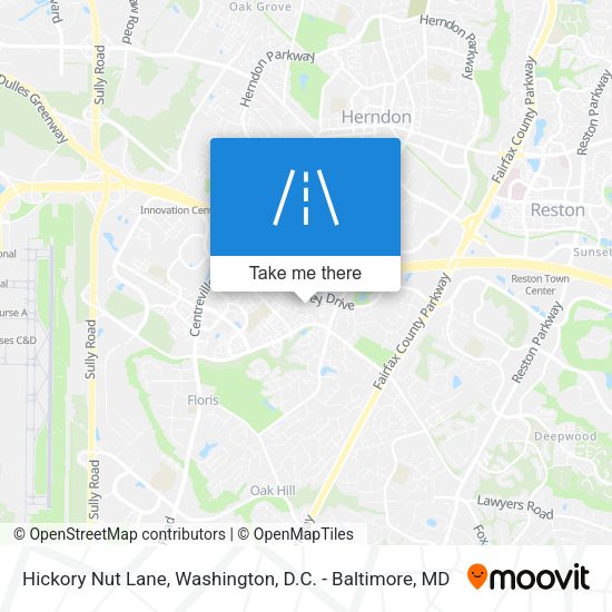 Mapa de Hickory Nut Lane