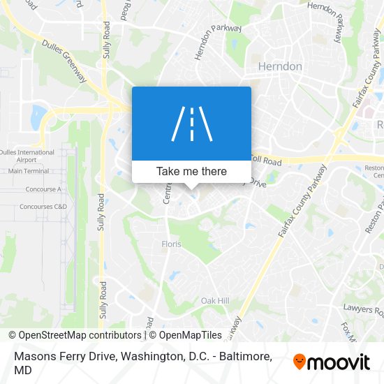 Masons Ferry Drive map