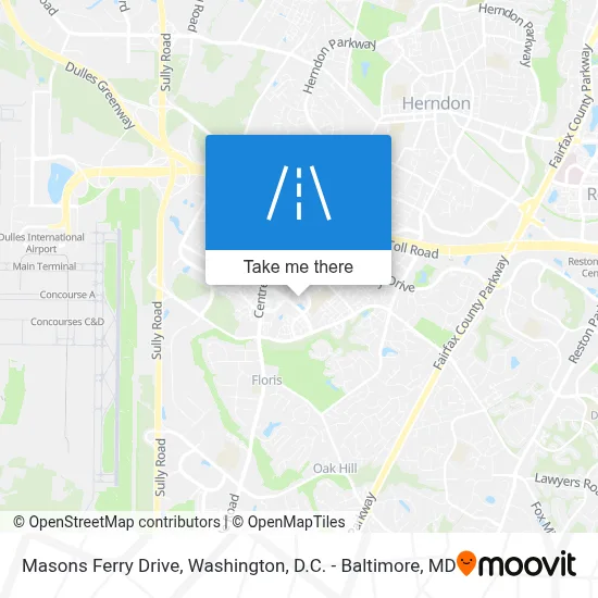 Masons Ferry Drive map