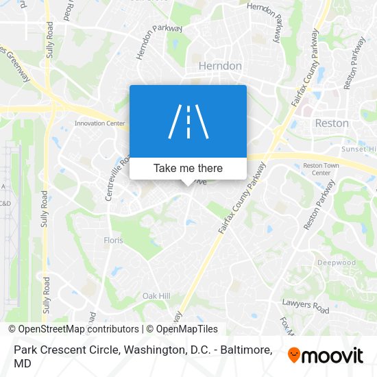 Mapa de Park Crescent Circle