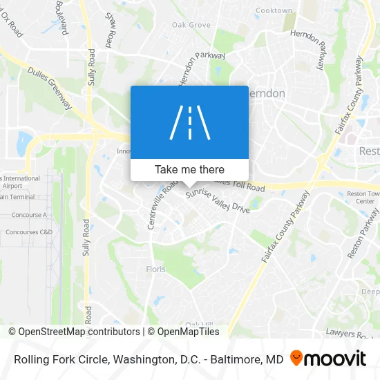 Rolling Fork Circle map