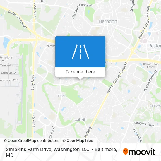 Simpkins Farm Drive map