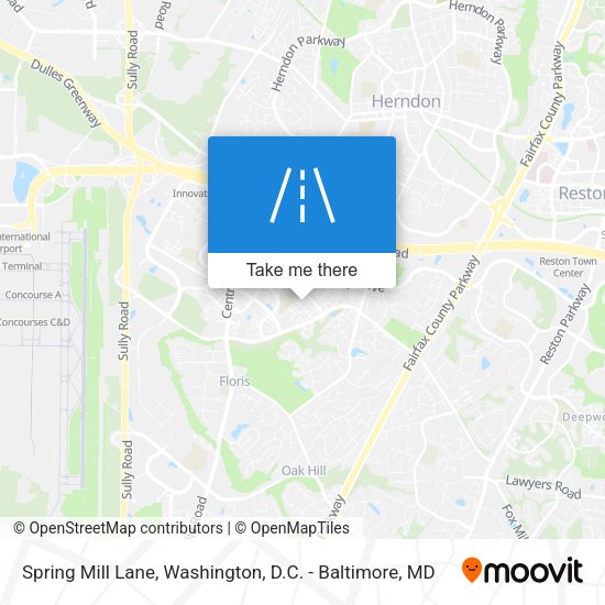 Spring Mill Lane map