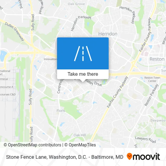 Stone Fence Lane map