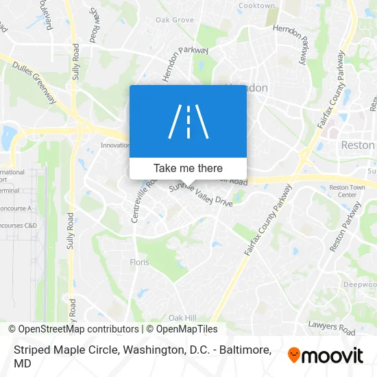 Striped Maple Circle map