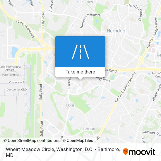 Wheat Meadow Circle map