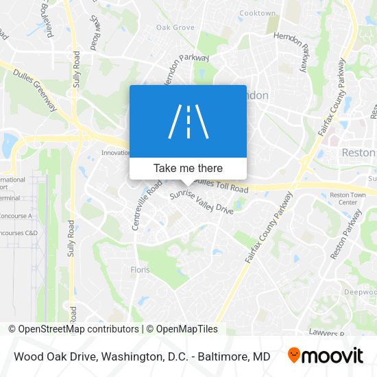 Wood Oak Drive map