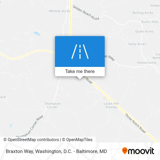 Braxton Way map
