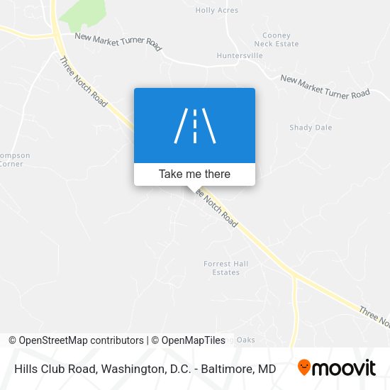Mapa de Hills Club Road