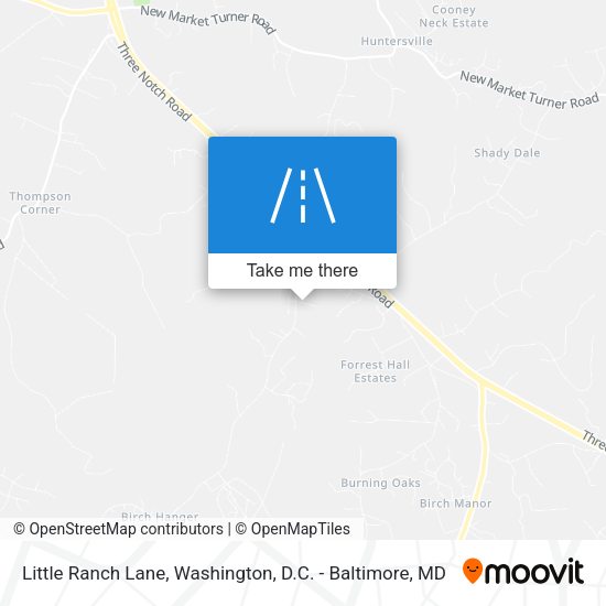 Mapa de Little Ranch Lane
