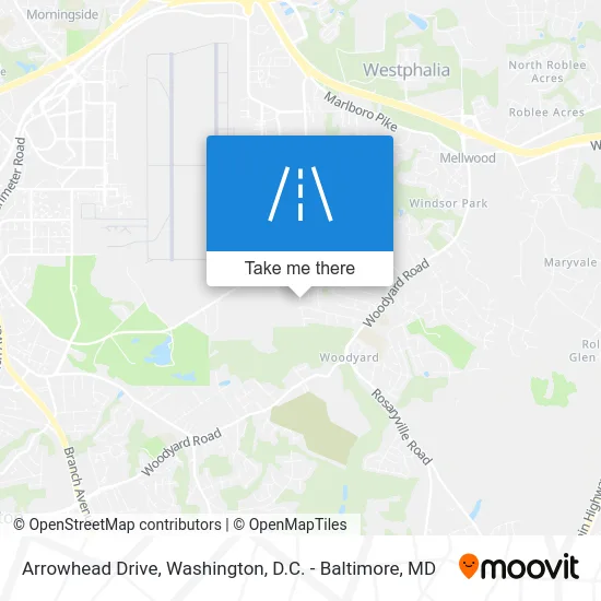 Arrowhead Drive map