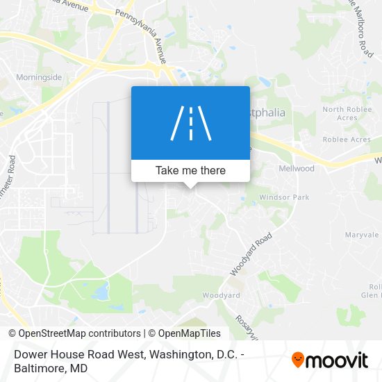 Dower House Road West map