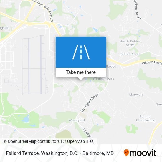 Fallard Terrace map
