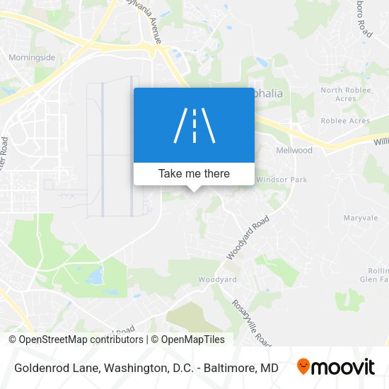 Goldenrod Lane map