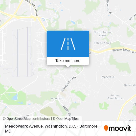 Meadowlark Avenue map