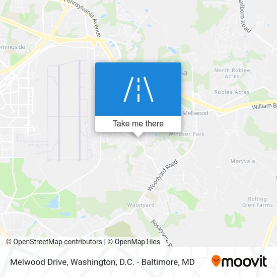 Melwood Drive map