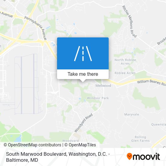 South Marwood Boulevard map