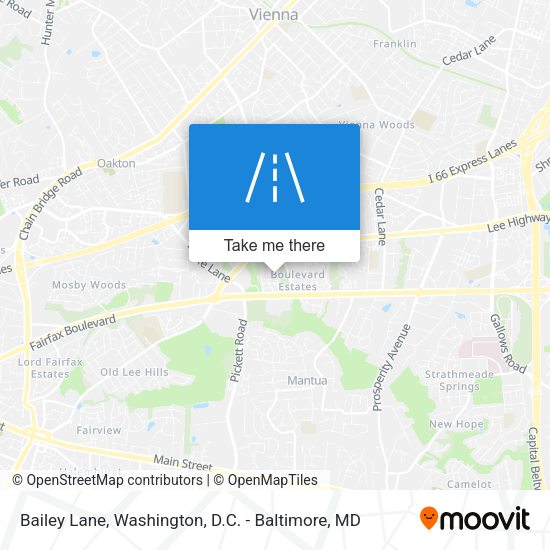 Bailey Lane map