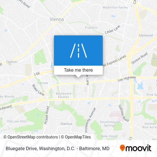 Mapa de Bluegate Drive