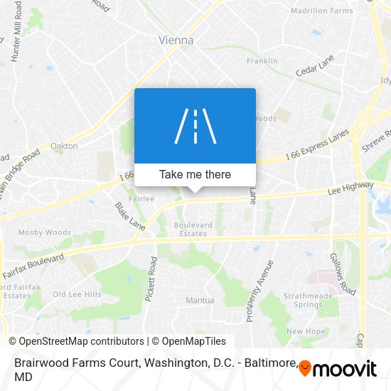 Brairwood Farms Court map
