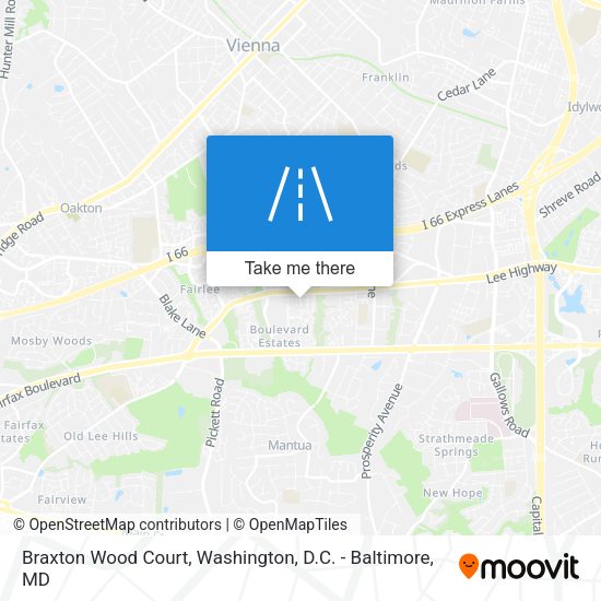 Braxton Wood Court map