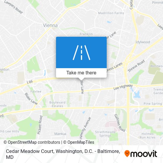 Cedar Meadow Court map