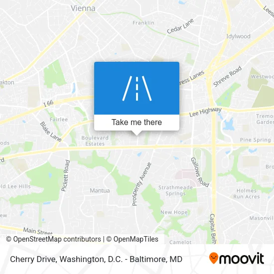 Cherry Drive map
