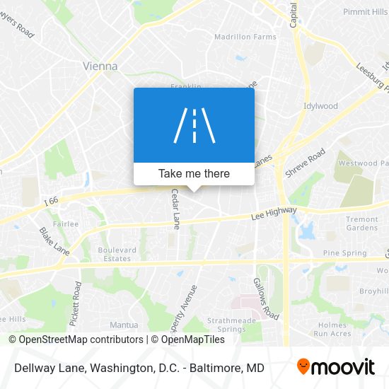 Dellway Lane map